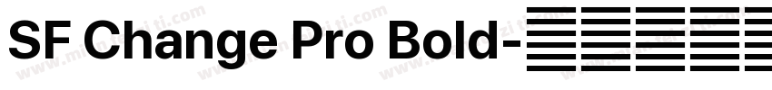 SF Change Pro Bold字体转换